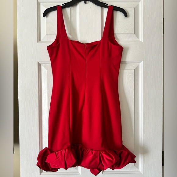 Elegant Red Mini Dress - Picture 3 of 7